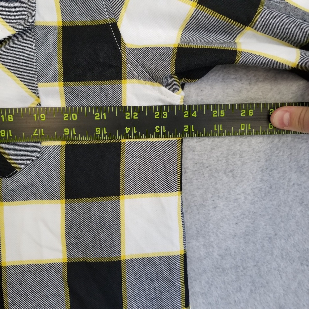 Dixxon Flannel Hurricane Shirt Mens Large Black Yellow Plaid D-Tech Motorcycle - Picture 5 of 7